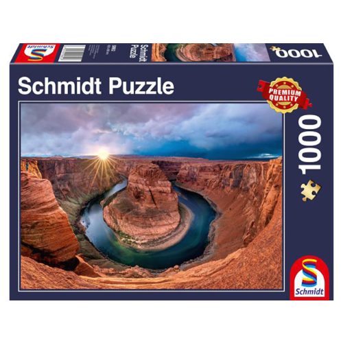 Puzzle 1000 db-os - Patkó-kanyar, Grand Canyon - Schmidt 58952