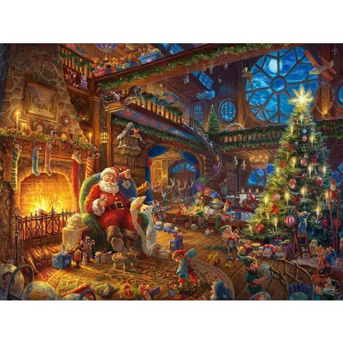 Puzzle 1000 db-os - Santa Claus and his elves - Schmidt 59494