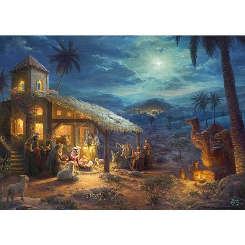 Puzzle 1000 db-os - Spirit - The Nativity - Thomas Kinkade - Schmidt 59676