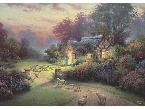 Puzzle 1000 db-os - The Good Shepherd's cottage - Thomas Kinkade - Schmidt 59678