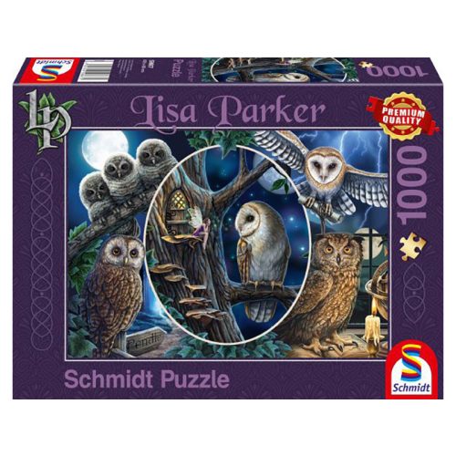 Puzzle 1000 db-os - Varázslatos baglyok - Lisa Parker - Schmidt 59667
