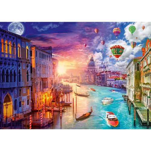 Puzzle 1000 db-os - Venedig, Night and Day - Lars Stewart - Schmidt 59906