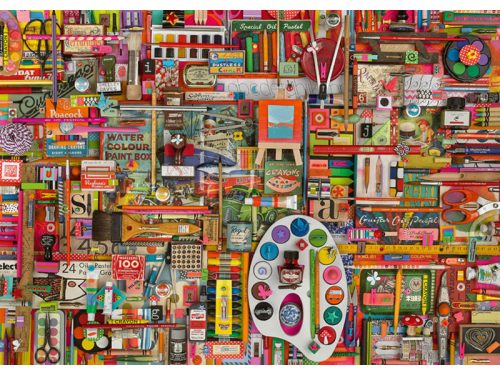 Puzzle 1000 db-os - Vintage Artistas Materials - Shelly Davies - Schmidt 59698