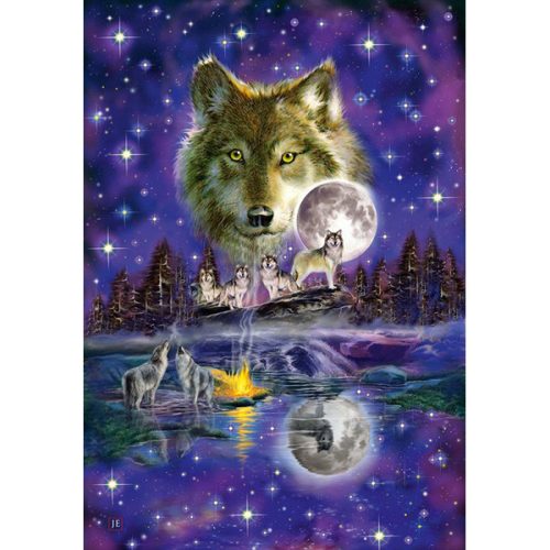 Puzzle 1000 db-os - Wolf in the moonlight - Schmidt 58233