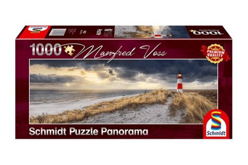 Puzzle 1000 db-os Panoráma - Lighthouse - Manfred Voss - Schmidt 59622