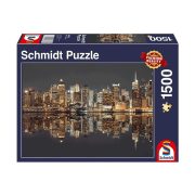 Puzzle 1500 db-os - New York éjjel - Schmidt 58382