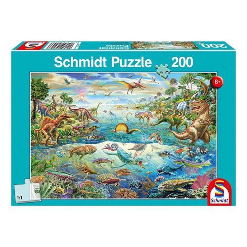 Puzzle 200 db-os - A dínók felfedezése - Schmidt 56253
