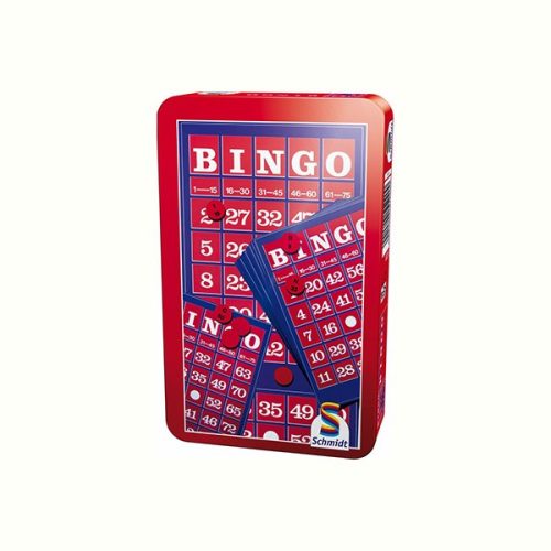 Bingo társasjáték fémdobozban