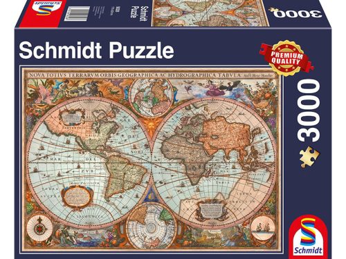 Puzzle 3000 db-os - Anitk világtérkép - Schmidt 58328