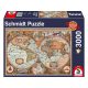 Puzzle 3000 db-os - Anitk világtérkép - Schmidt 58328