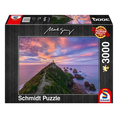 Puzzle 3000 db-os - Nugget Point Lighthouse - Új-Zéland - Mark Gray - Schmidt (59348)
