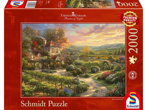 Puzzle 2000 db-os - A szőlőbirtokon - Thomas Kinkade - Schmidt 59629