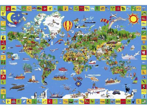 Puzzle 200 db-os - Your Amazing World - világtérkép - Schmidt (56118)