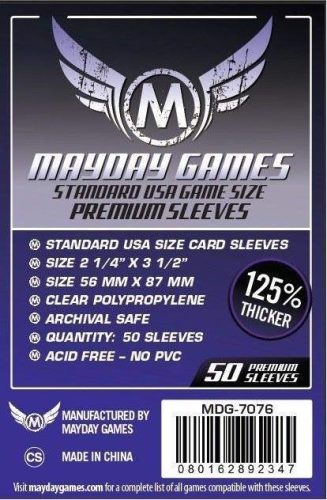 Premium USA Card Sleeves (56x87mm) - 50db - MDG-7076