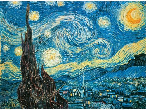 Puzzle 500 db-os - Van Gogh: Csillagos éj - Clementoni (30314)