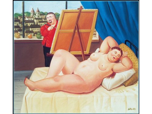 Puzzle 1000 db-os - Fernando Botero: Autoritratto con modella - Clementoni (39309)