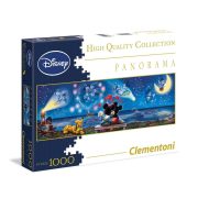 Puzzle 1000 db-os panoráma - Mickey és Minnie  - Clementoni (39287)