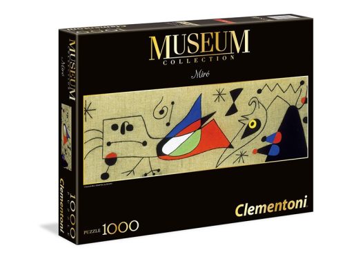 Puzzle 1000 db-os panoráma - Miro: Nő és madár az éjszakában - Clementoni (39264)