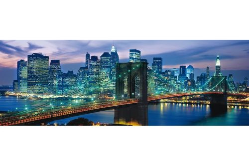 Puzzle 1000 db-os panoráma - New York, Brooklyn-híd - Clementoni (39209)