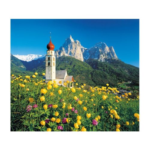 Puzzle 1500 db-os - Dél-Tirol-Szent Valentin templom - Clementoni (31997)