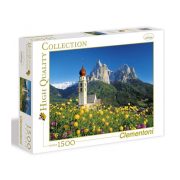 Puzzle 1500 db-os - Dél-Tirol-Szent Valentin templom - Clementoni (31997)