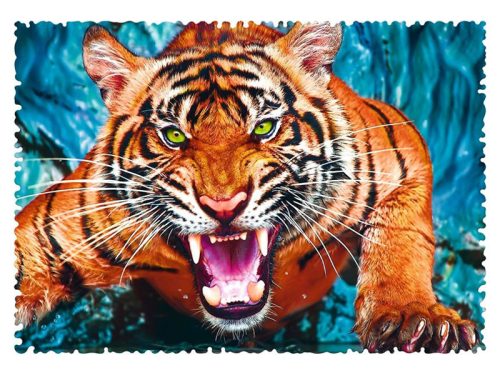 Trefl Támadó tigris - 600 db-os Őrült formák puzzle 11110