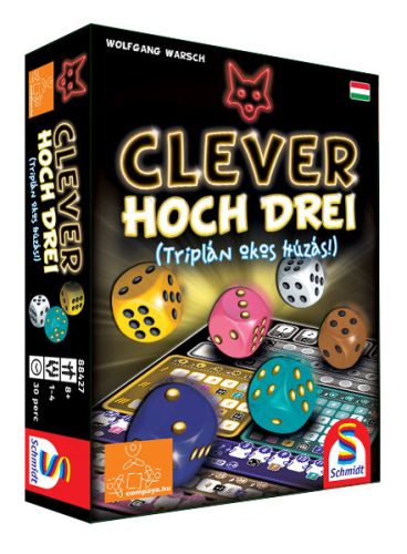 Clever hoch Drei (Triplán okos húzás!) társasjáték