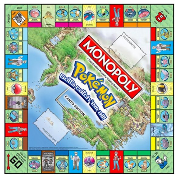 Monopoly Pokémon: Kanto Edition társasjáték - angol nyelvű 