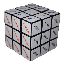 Rubik 3x3x3 színes szöveg kocka