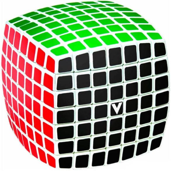 V-Cube 7x7 lekerekített versenykocka - fehér